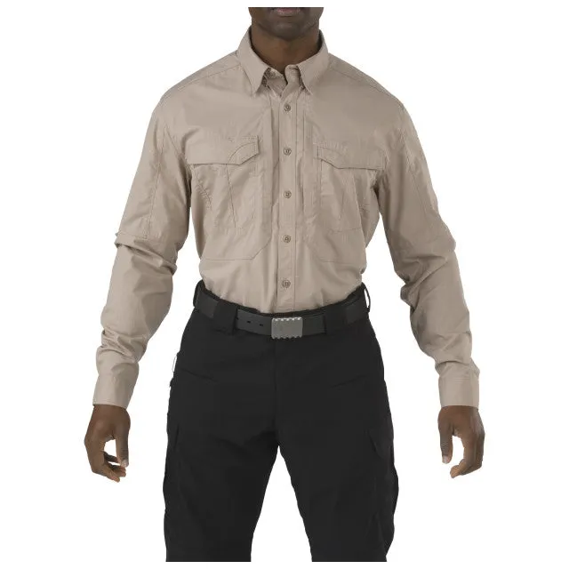 5-11 Brand Men Tactical 72399-55 Stryke Shirt Khaki