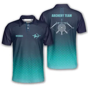 Archery Green Dots Custom Archery Shirts For Men, Personalized Archery Shirt