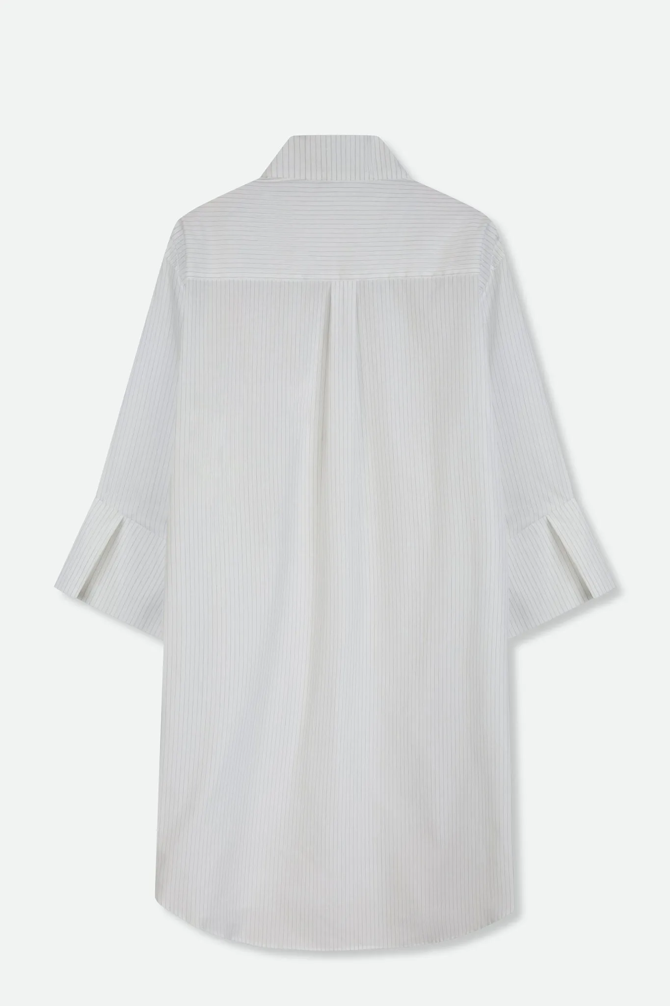 ARIANA WIDE CUFF TUNIC SHIRT IN ITALIAN COTTON