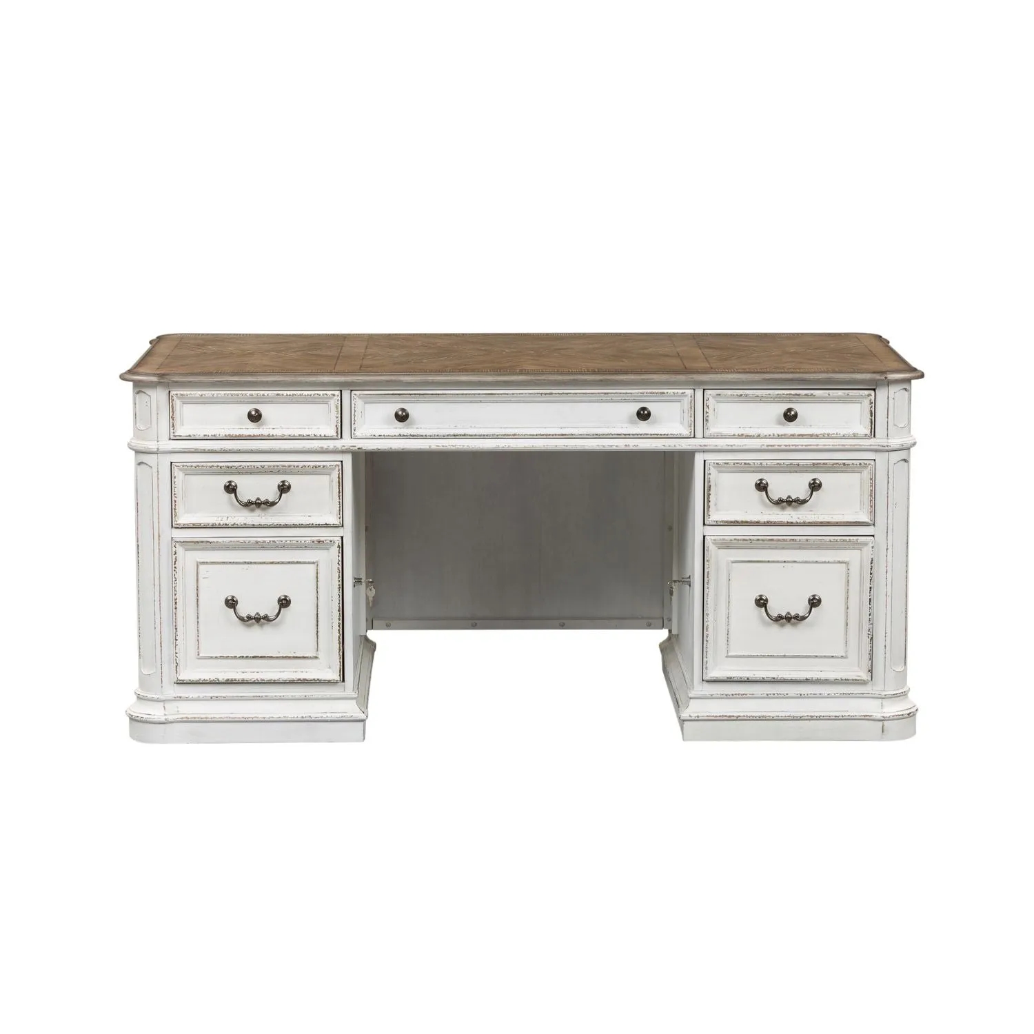 Artemis Executive Desk in Antique White