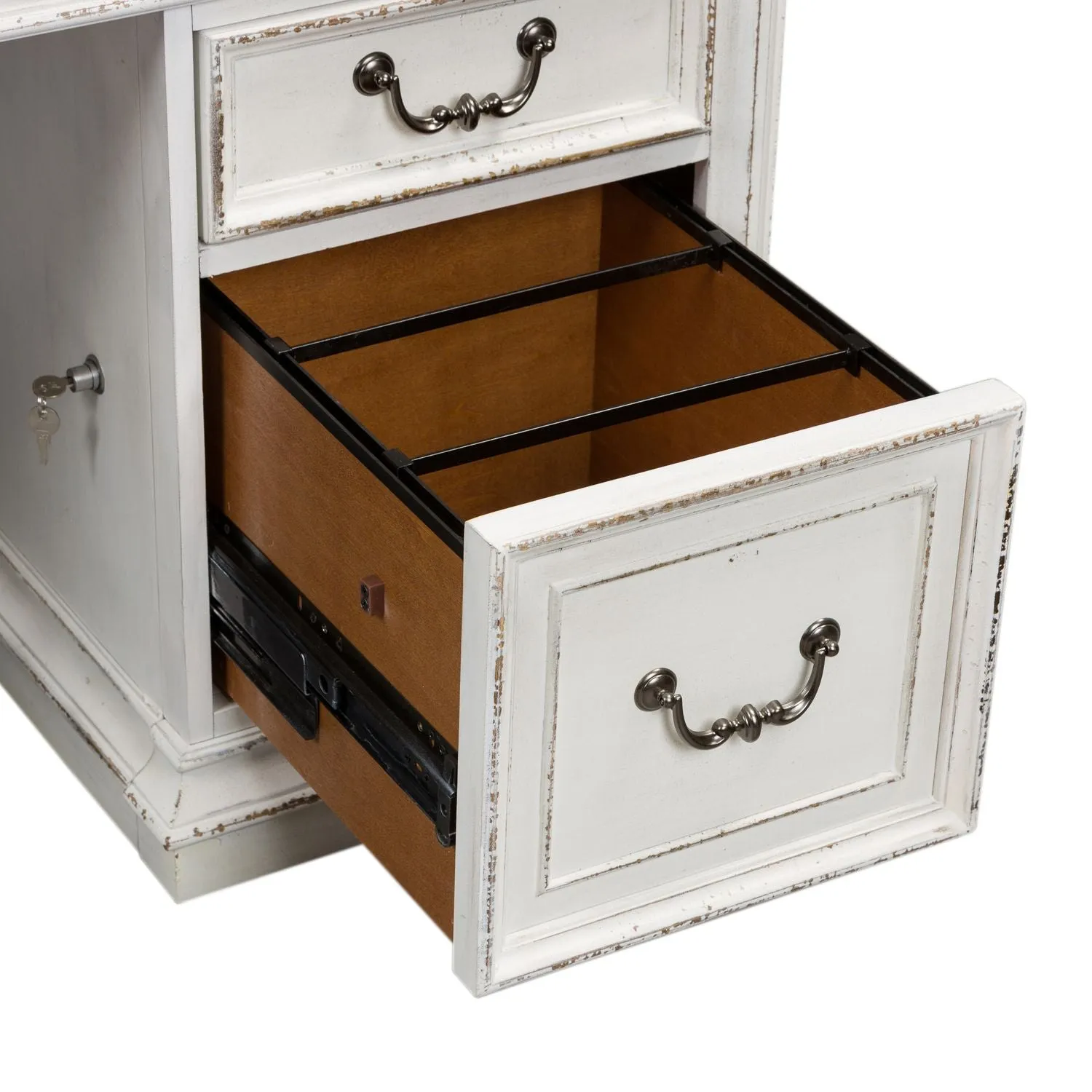 Artemis Executive Desk in Antique White