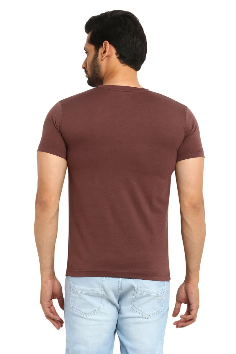 AXMANN Casual T-Shirt (Off White | Coffee Melange) Combo Pack