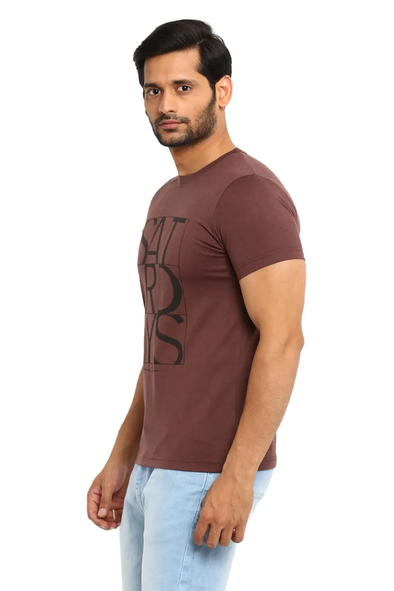 AXMANN Casual T-Shirt (Off White | Coffee Melange) Combo Pack