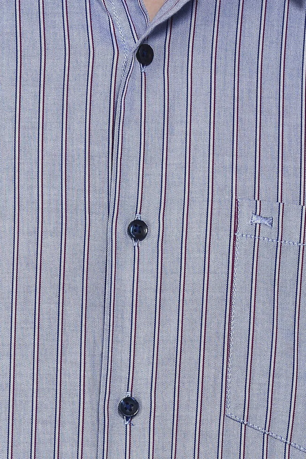 Basics Slim Fit Striped Shirt