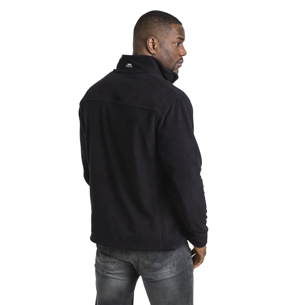 Bernal Mens Full Zip Fleece Jacket - Black