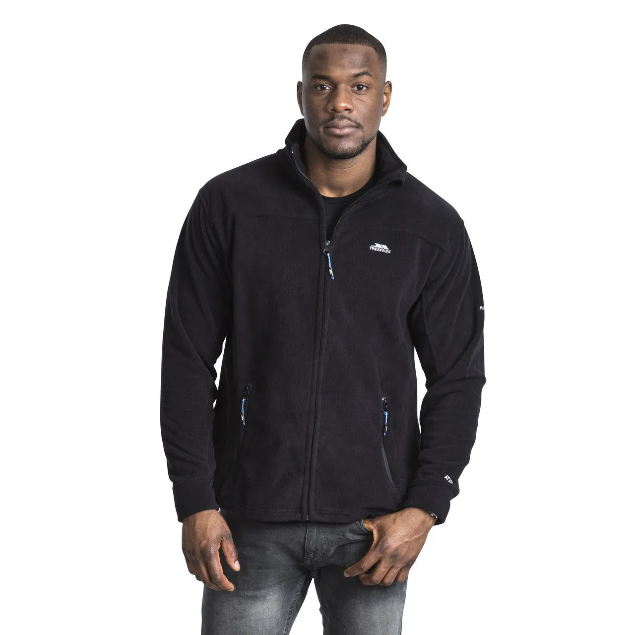 Bernal Mens Full Zip Fleece Jacket - Black