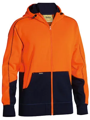 Bisley Hi Vis Zip Front Fleece Hoodie -(BK6819)