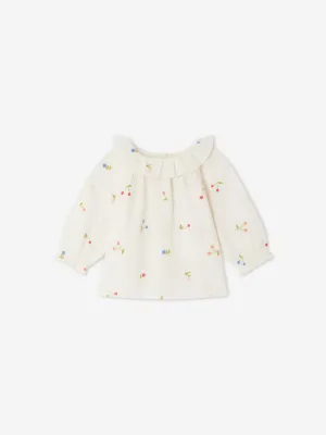 Bonpoint Baby Girls Dolci Blouse in White