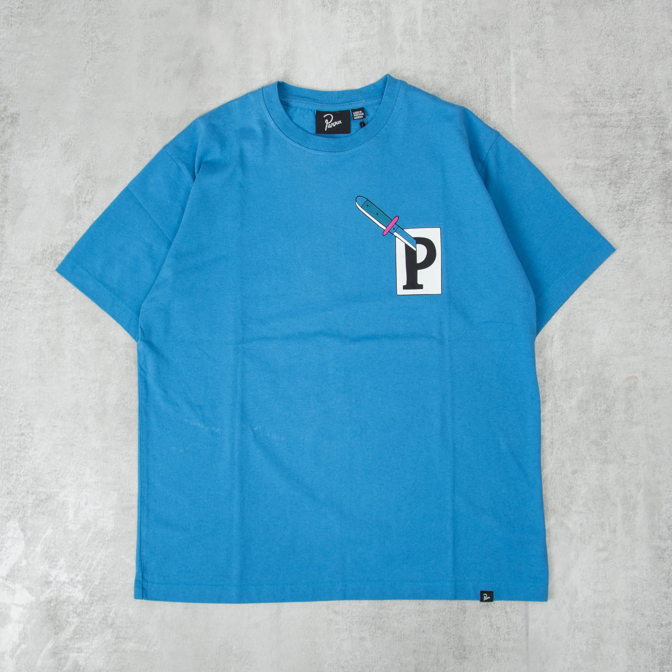 By Parra Effing Fork Tee - Slate Blue