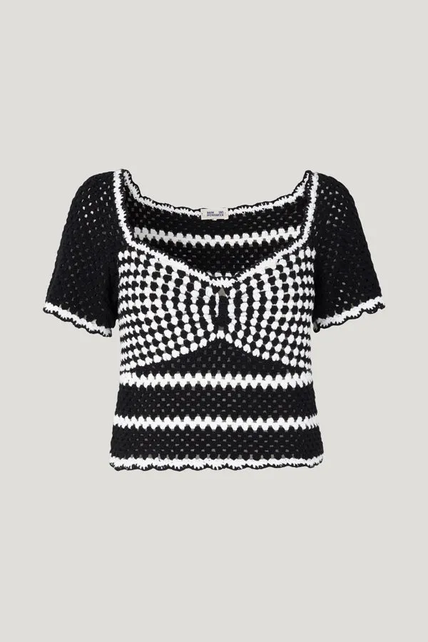 CAMILA | Black Creme Crochet