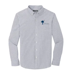 Carolina Claims Services Gingham Oxford, Men's Gray