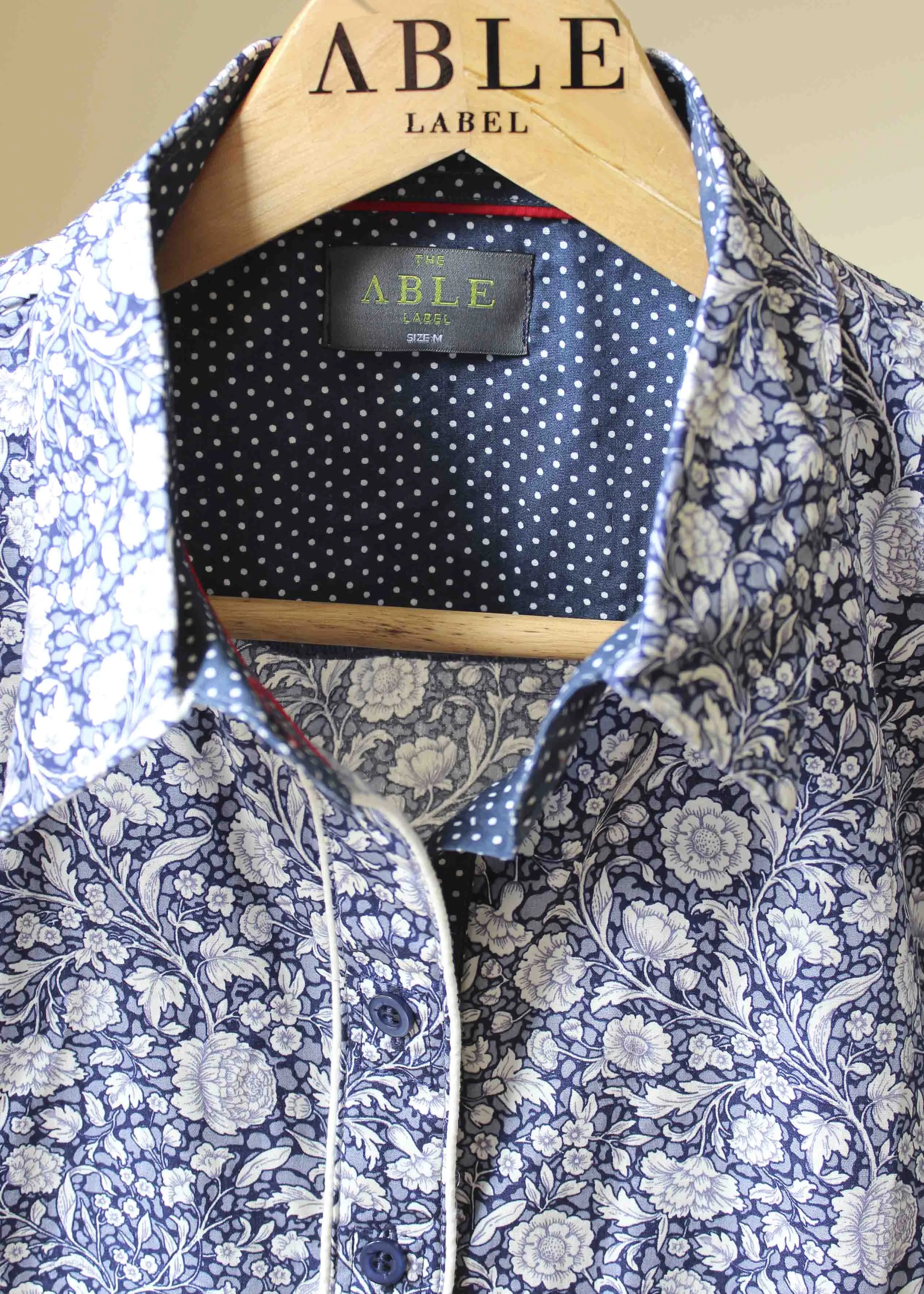 Charlotte Cotton Floral VELCRO® Brand Fastening Shirt