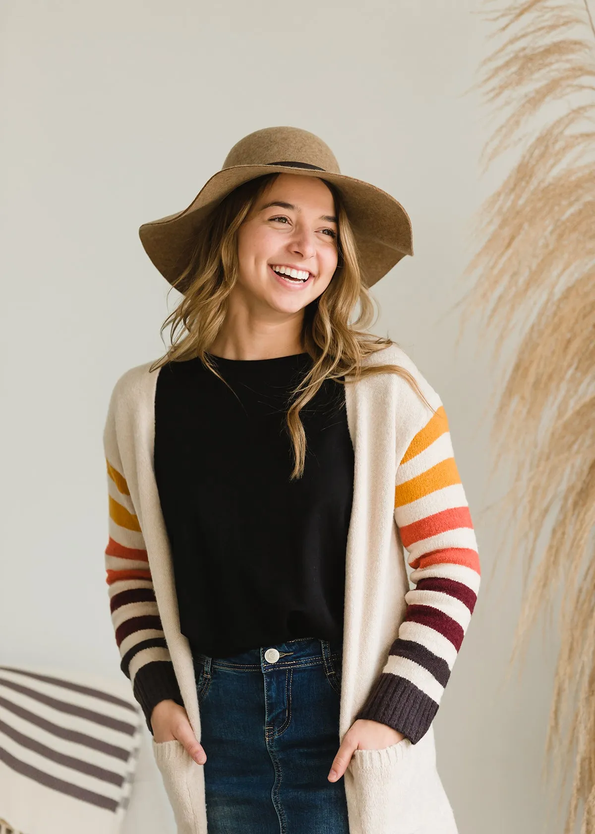 Cozy Striped Warm Cardigan - FINAL SALE