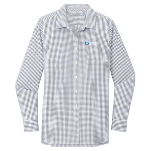 CSI Catastrophe Specialist, Inc Gingham Oxford, Ladies' Gray