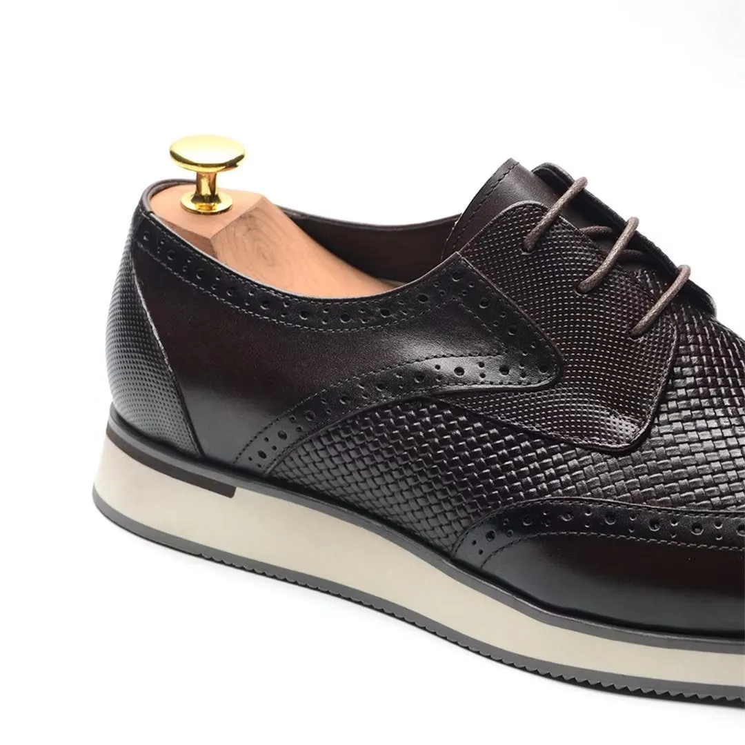 Distinctive Lace-Up Leather Dress Shoes