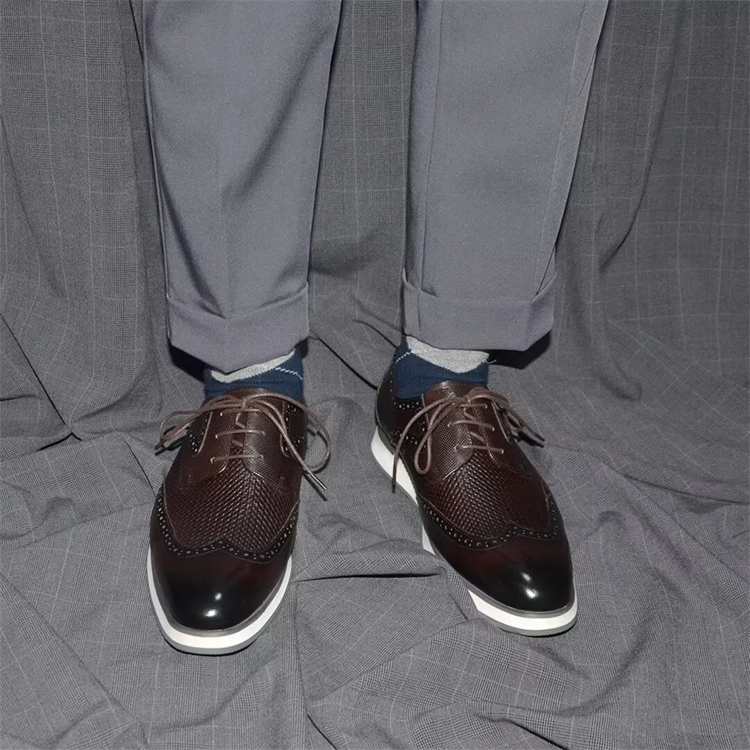 Distinctive Lace-Up Leather Dress Shoes