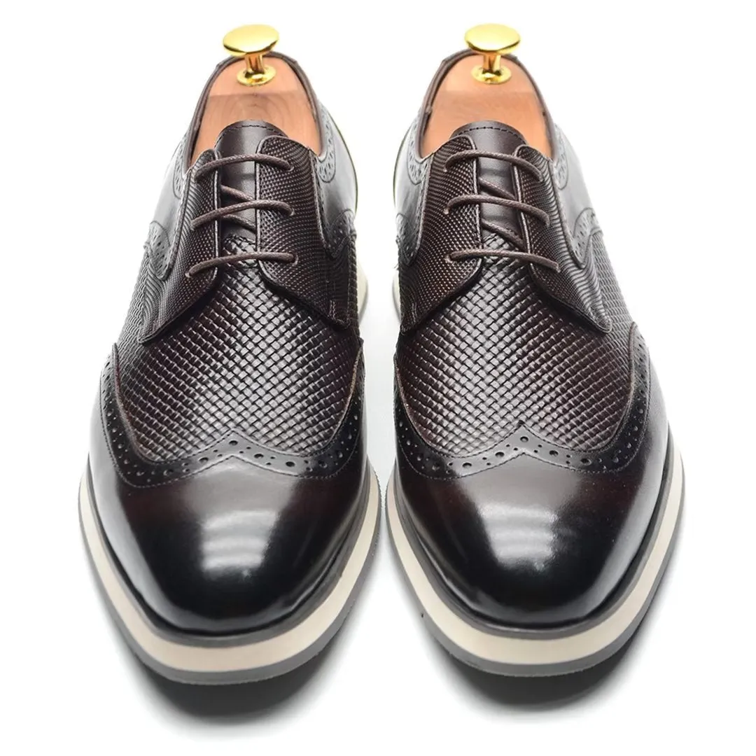 Distinctive Lace-Up Leather Dress Shoes