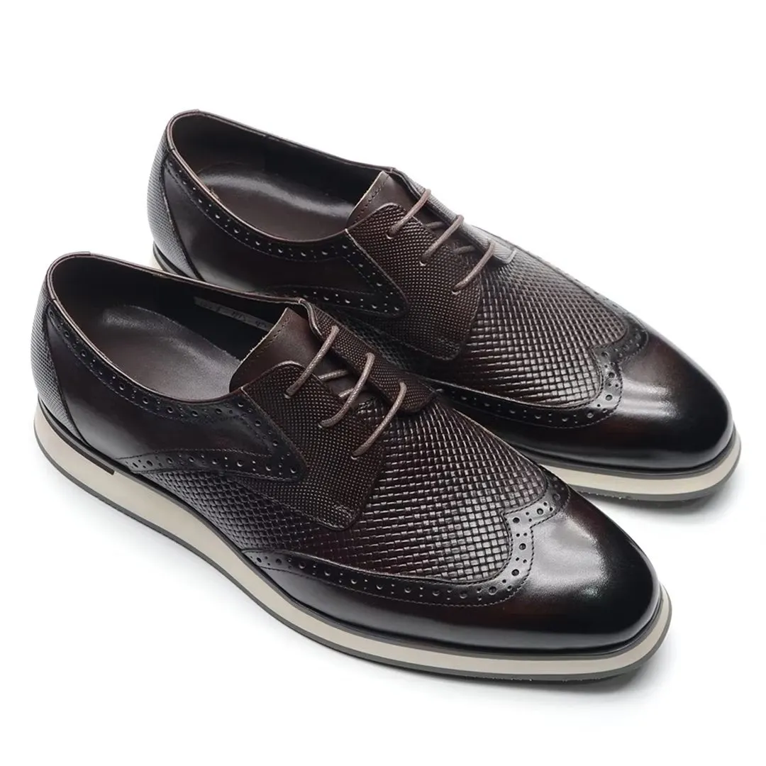 Distinctive Lace-Up Leather Dress Shoes