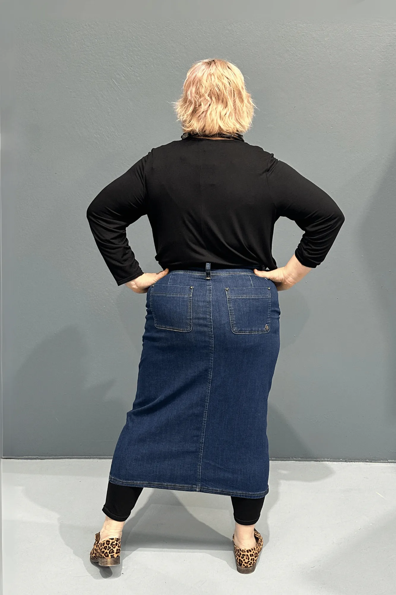 'EMBRACE' Skirt - Dark Denim