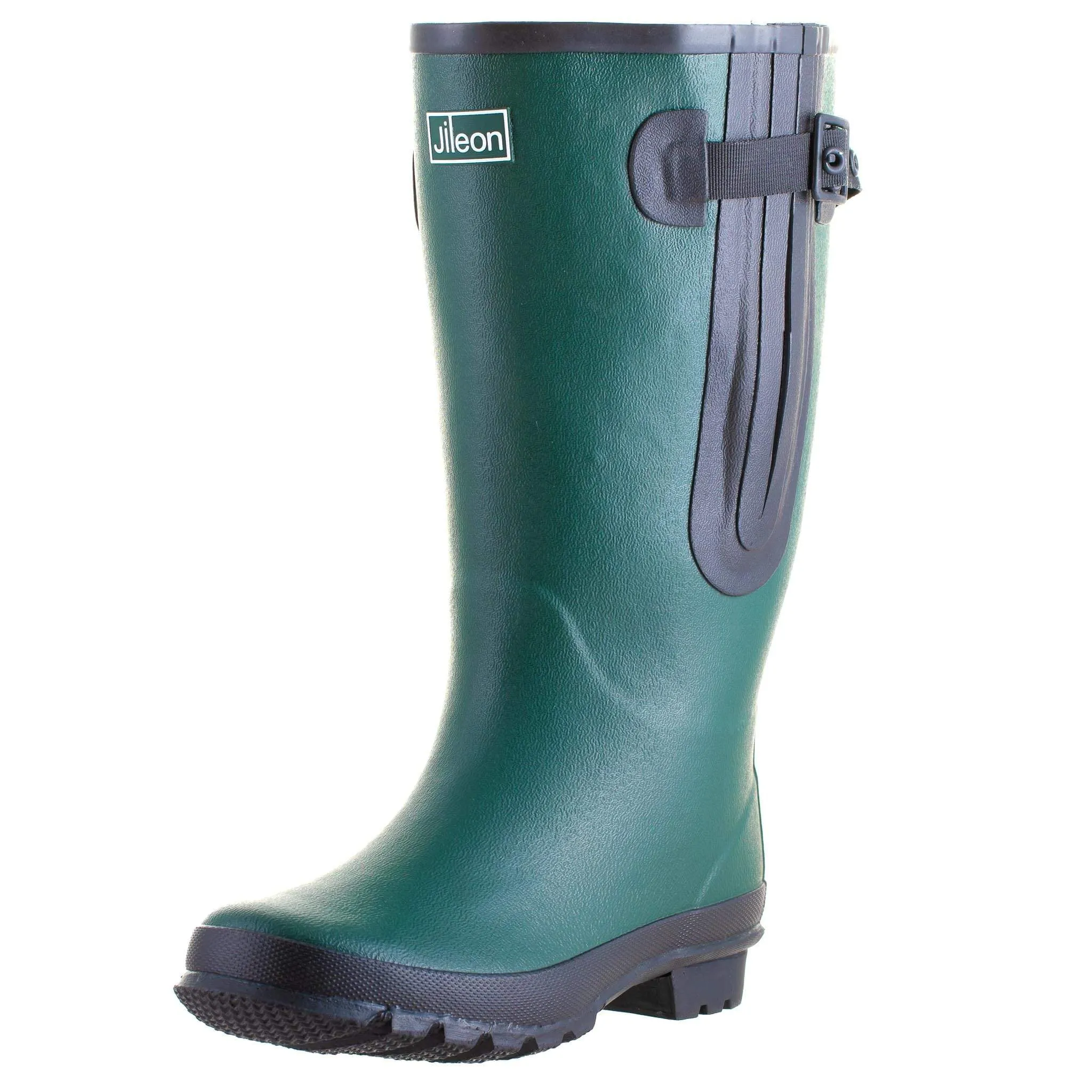 Extra Wide Calf Womens' Rain Boots - Green - 16-23 Inch Calf. Wide in Foot & Ankle