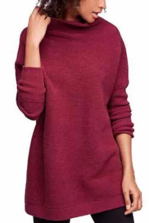 Free People Ottoman Slouchy Tunic Pomegran