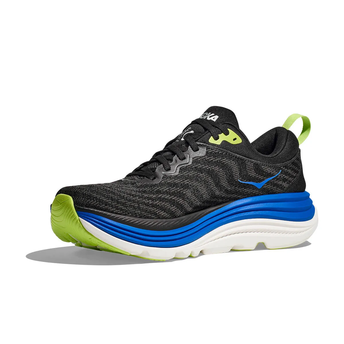 Hoka Gaviota 5 Mens | Black / Electric Cobalt