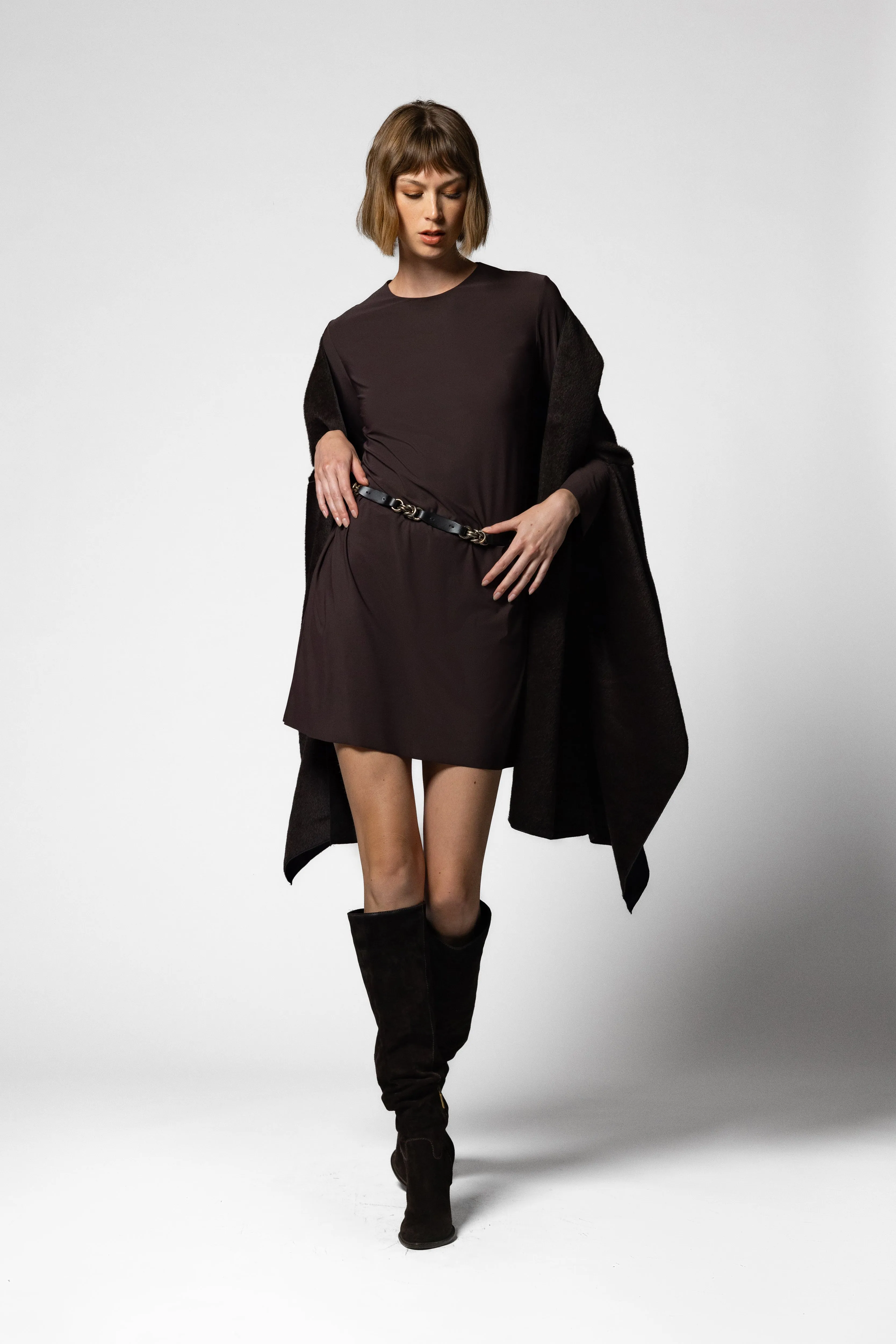 Jun Mini Tunic - Espresso