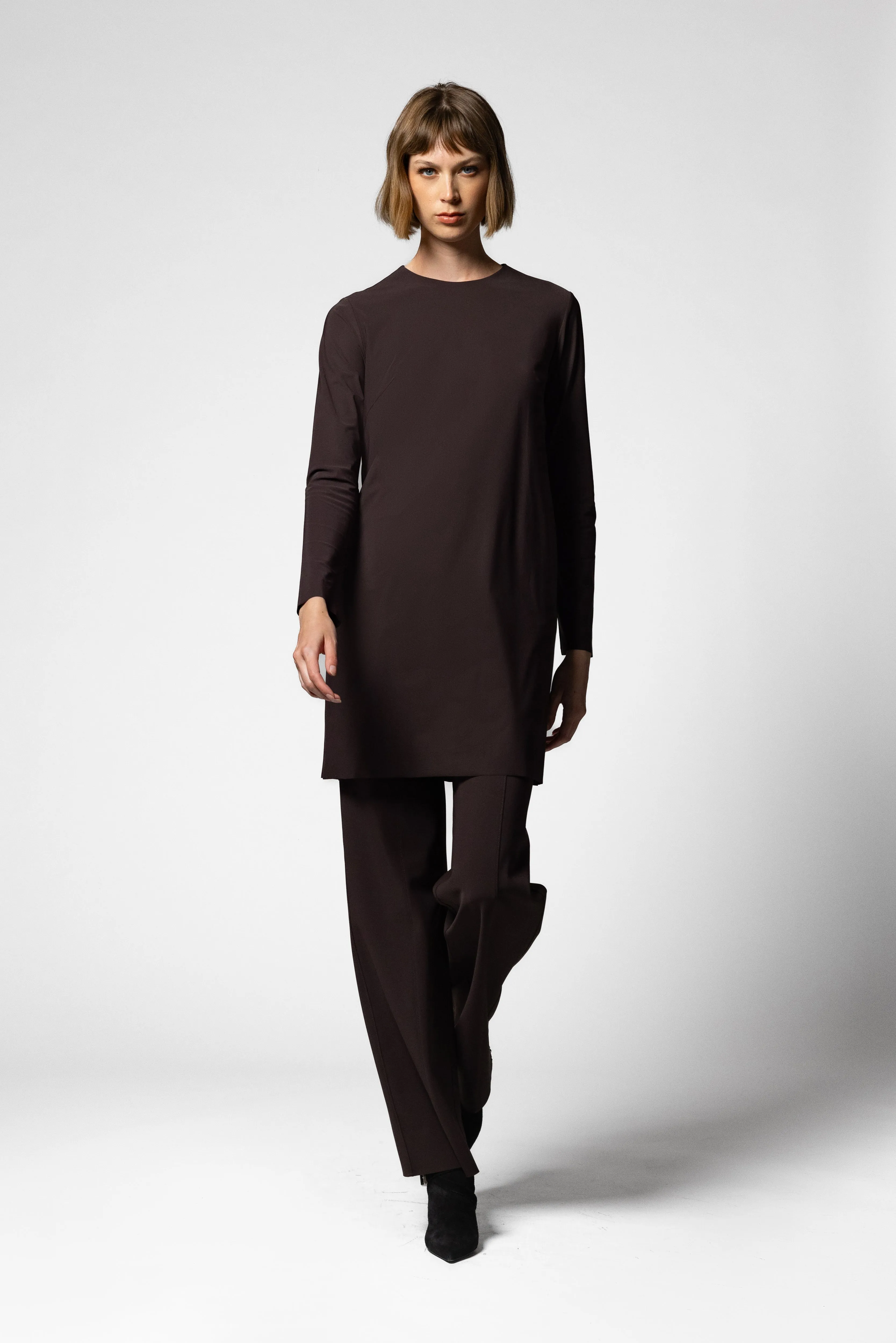 Jun Mini Tunic - Espresso