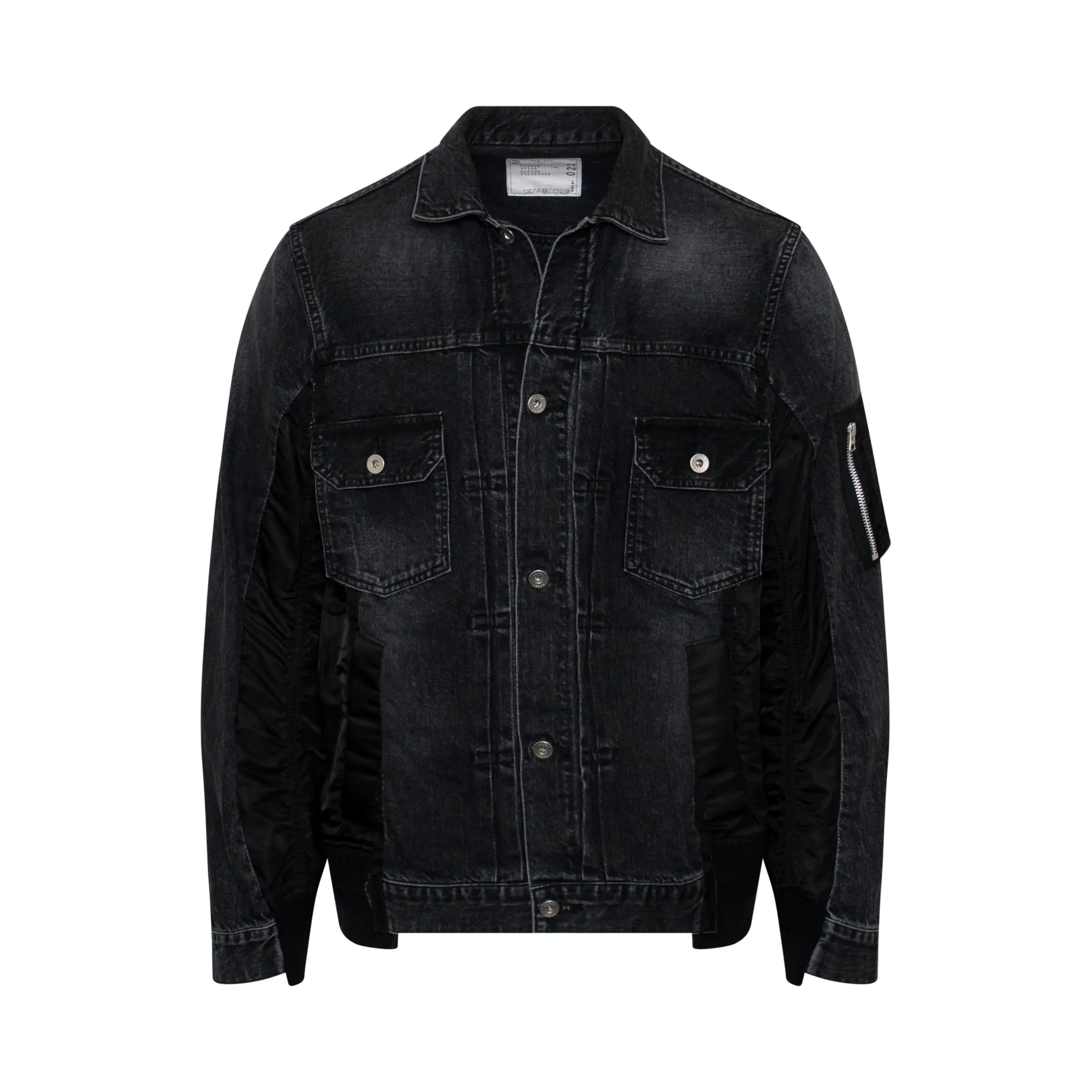 MA-1 Denim Jacket in Black