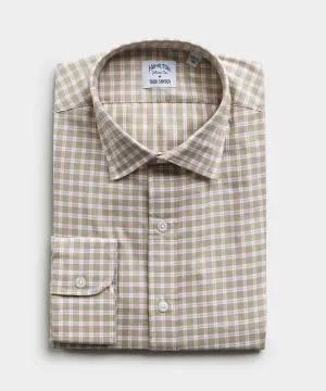 Made in the USA Hamilton   Todd Snyder Wallace Plaid Shirt in Tan