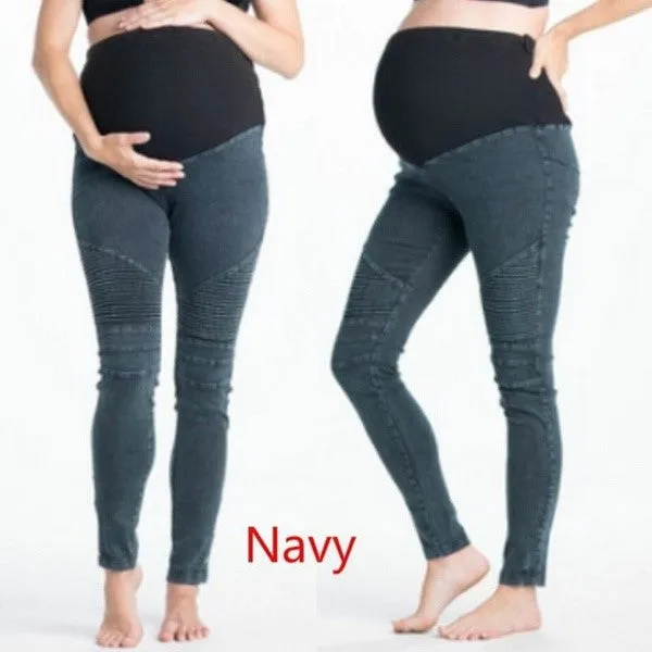 Maternity Jeans Casual Pregnancy Denim Pants Plus Size