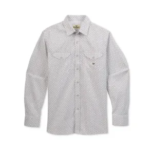 Men's Printed Squares W Collar Shirt