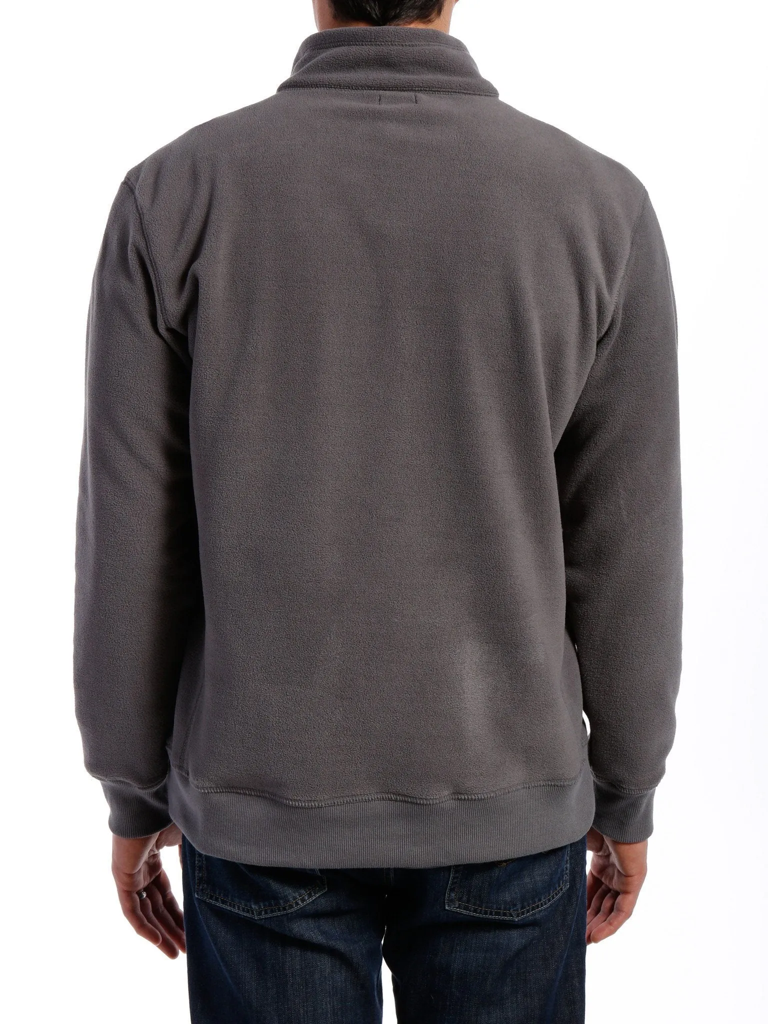 Men's Soft Fleece Half-Zip Pullover - Charcoal