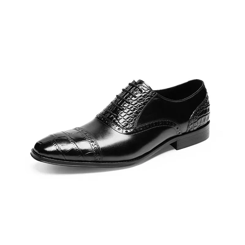 Opulent CrocTex Oxford Dress Shoes