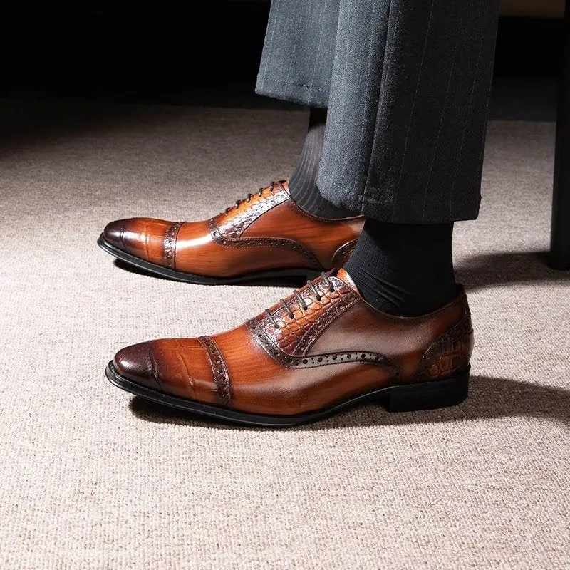 Opulent CrocTex Oxford Dress Shoes