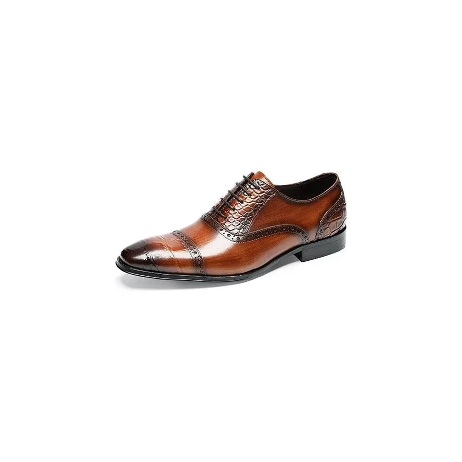 Opulent CrocTex Oxford Dress Shoes