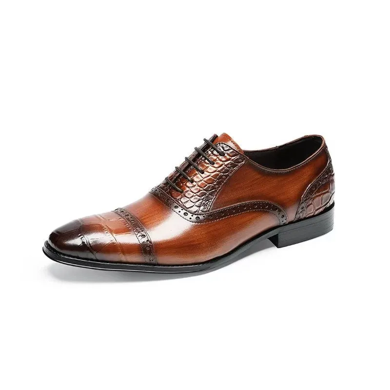 Opulent CrocTex Oxford Dress Shoes