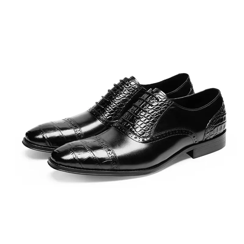 Opulent CrocTex Oxford Dress Shoes