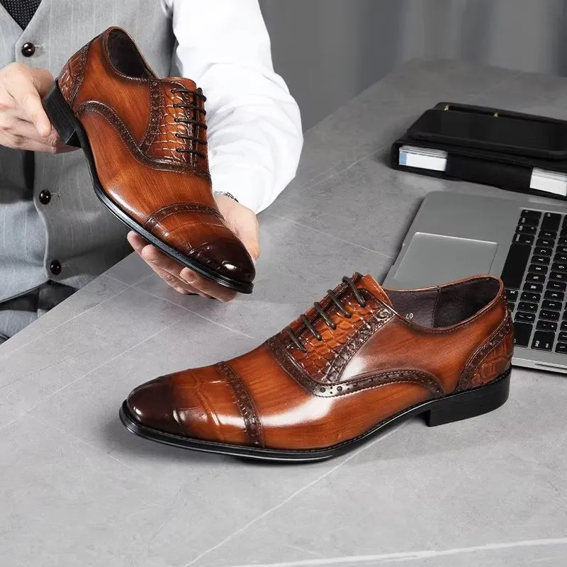 Opulent CrocTex Oxford Dress Shoes