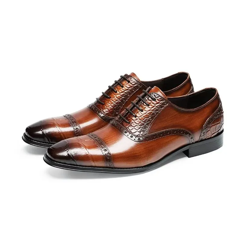 Opulent CrocTex Oxford Dress Shoes