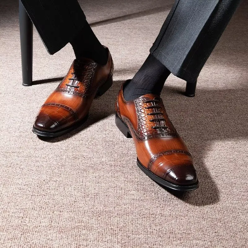 Opulent CrocTex Oxford Dress Shoes