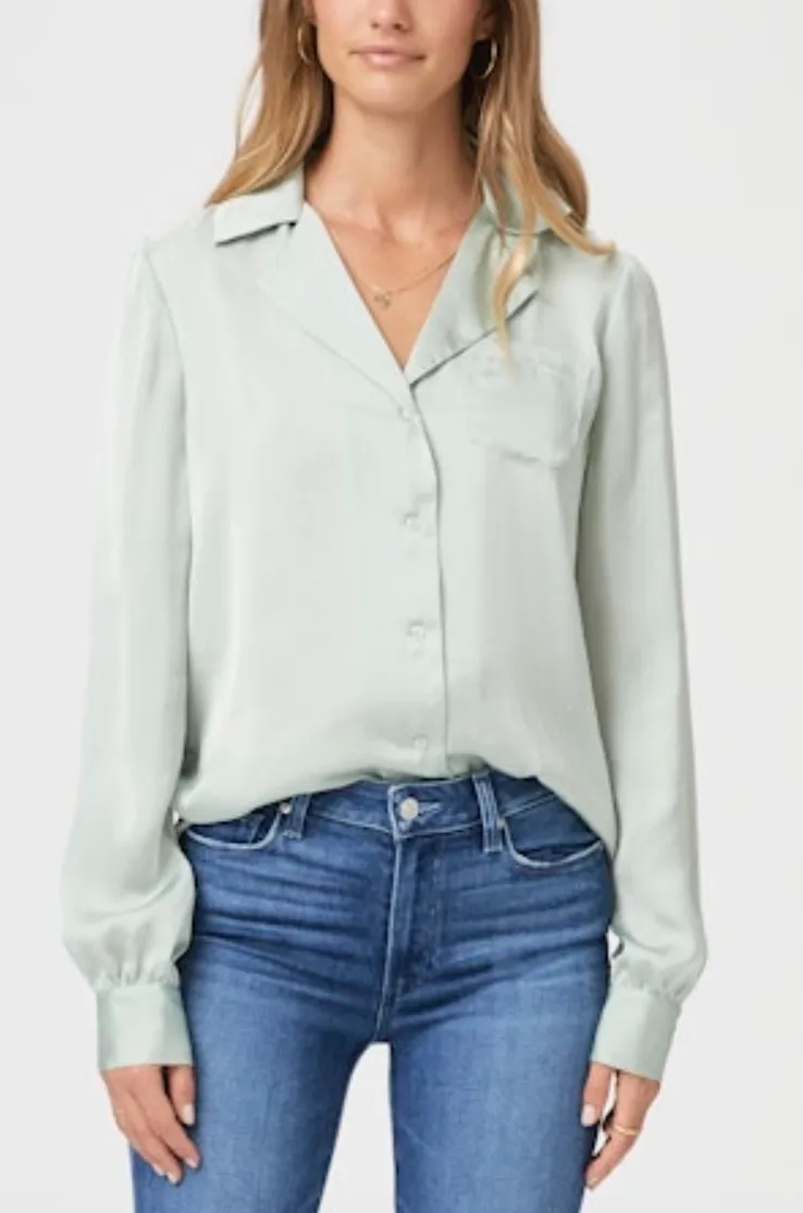 Paige Capriana Shirt Dusty Sage