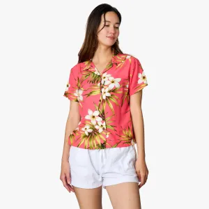 Plumeria Cluster Camp Blouse