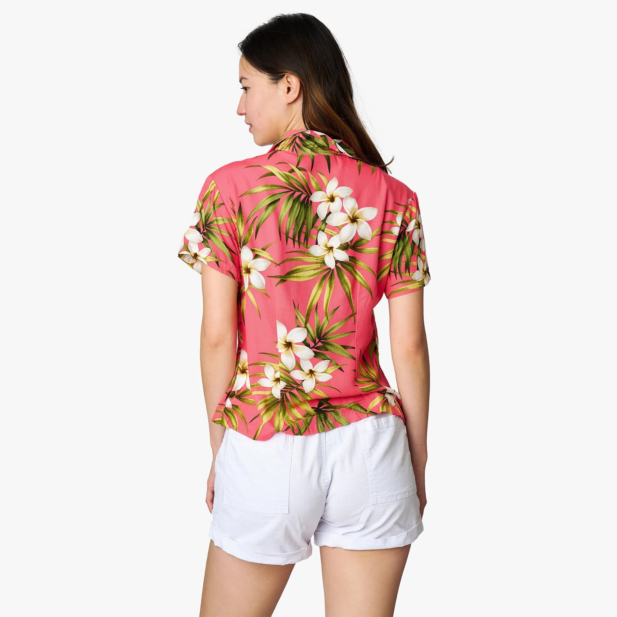 Plumeria Cluster Camp Blouse