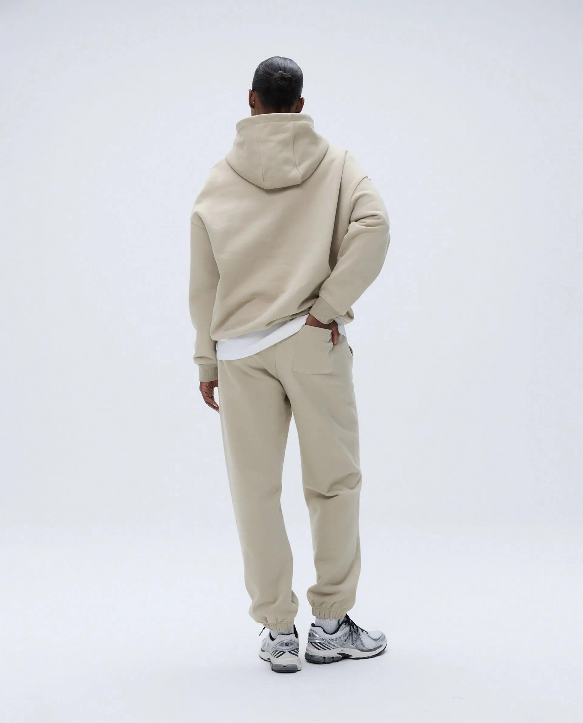 Script Sweatpants - Sand/Vintage Red