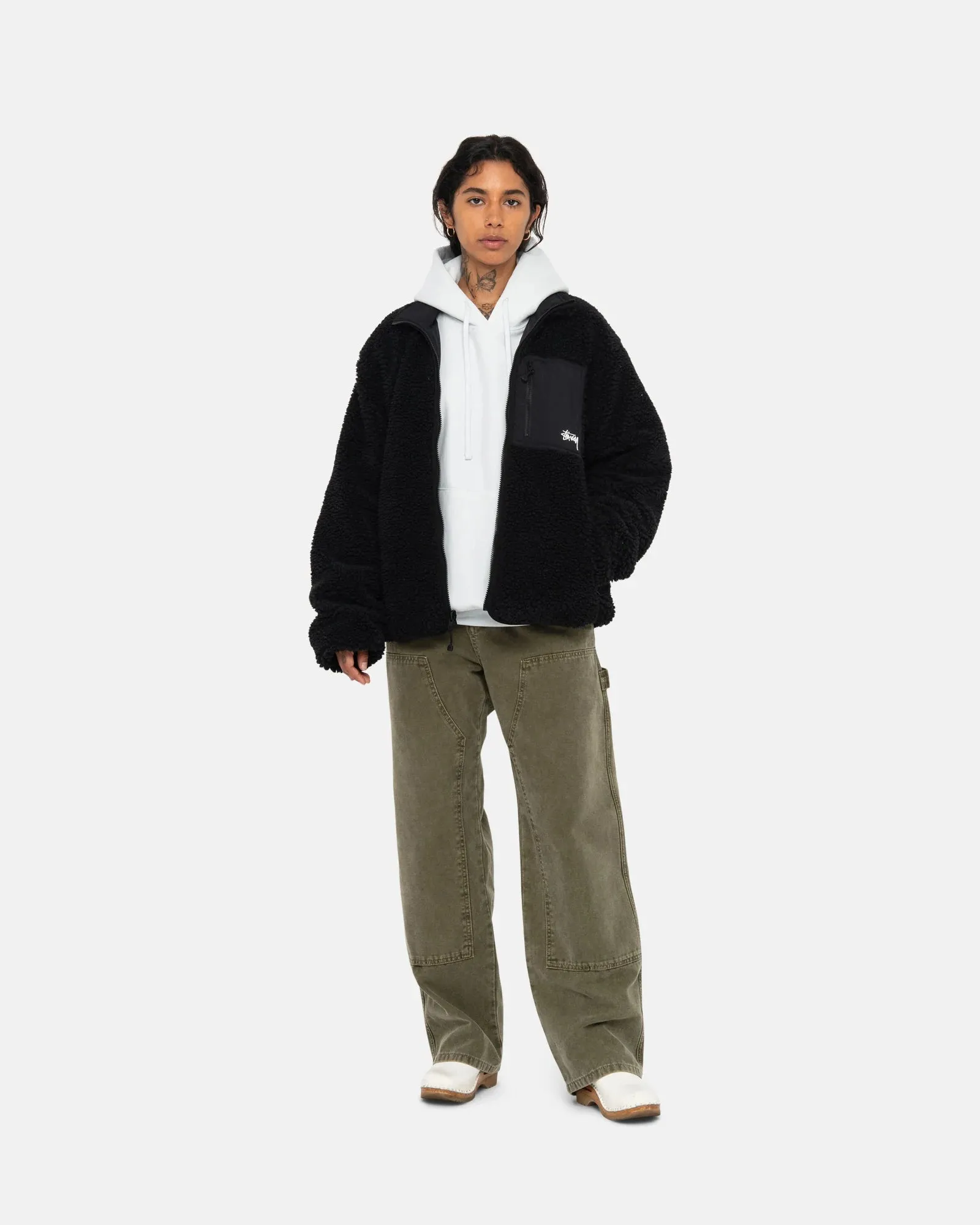 SHERPA REVERSIBLE JACKET / STUSSY / BLACK