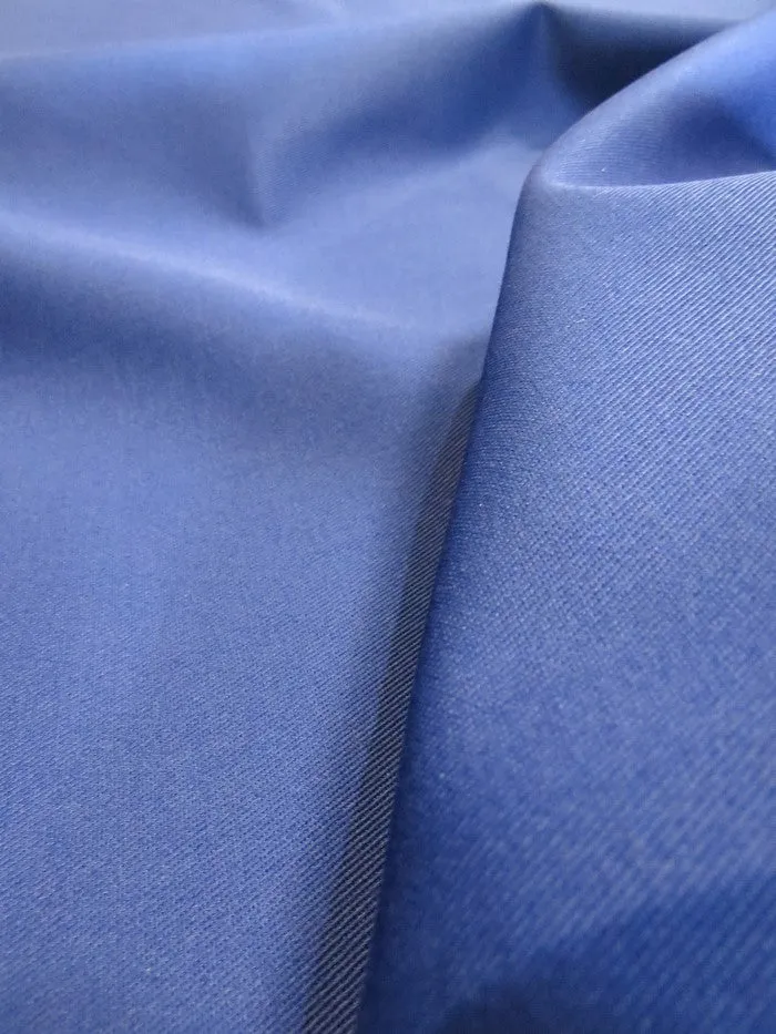 Solid Reversible Formal Poly Cotton Twill Fabric / Navy Blue / Sold By The Yard