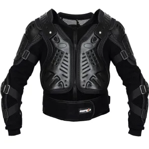 Spartacus Black Motorcycle Armored Vest