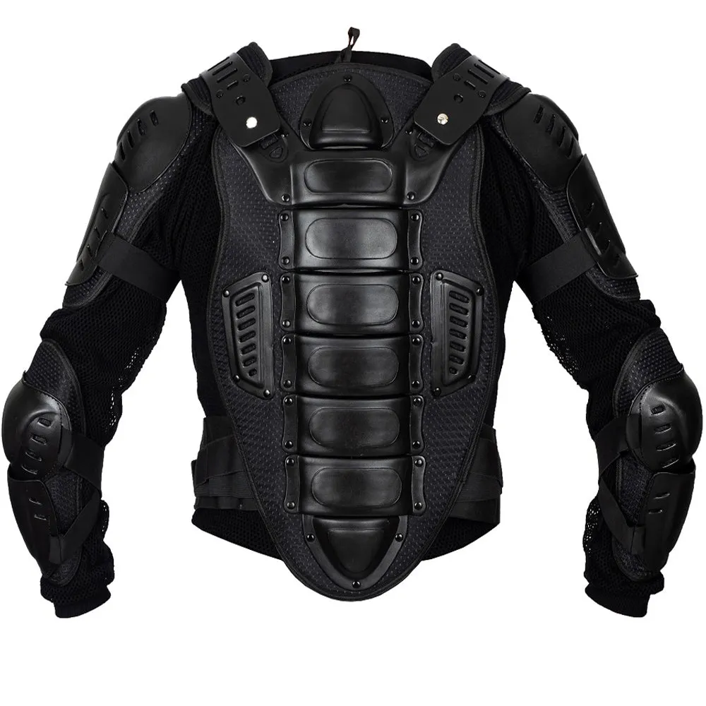 Spartacus Black Motorcycle Armored Vest