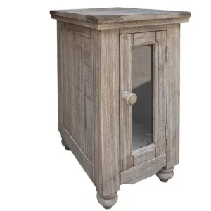 Stonegate Solid Wood Side Table - Sand